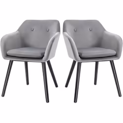 Descrizione: Trasforma la tua casa con il nostro set di 2 sedie da pranzo HOMCOM. Confortevoli ed eleganti, hanno un design c ...