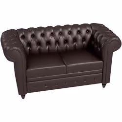 Descrizione: Lasciati avvolgere dal comfort del divanetto da salotto HOMCOM, un perfetto mix di eleganza Chesterfield e desig ...