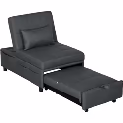Descrizione: Accomodati e goditi momenti di relax con la nostra poltrona letto HOMCOM. Con il suo design 3 in 1 la usi come p ...