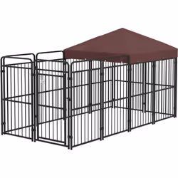 Descrizione: Per i momenti in cui hai bisogno di tenere i tuoi piccoli amici al sicuro, prova il recinto per cani PawHut. Con ...