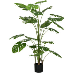 Homcom - Pianta Finta Monstera Alta 180cm con Vaso per Interno ed Esterno