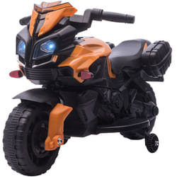Homcom - Moto per Bambini 18-48 Mesi 6V con Fari e Clacson Arancio