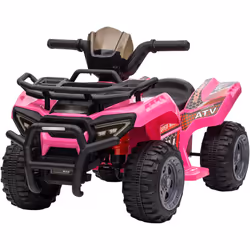 Descrizione: Fai viaggiare i più piccoli verso nuove avventure a bordo del quad elettrico per bambini HOMCOM. Il design reali ...