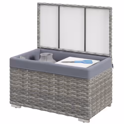 Descrizione: Tieni i tuoi spazi all'aperto sempre in ordine con la cassapanca da esterno Outsunny. Realizzata con una solida ...
