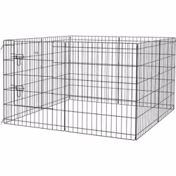 Descrizione: Crea uno spazio sicuro per i tuoi animali con questo recinto da interno per cuccioli realizzato in filo di metal ...
