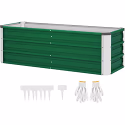 Descrizione: Esplora la versatilità della fioriera per piante di Outsunny! Realizzato in acciaio galvanizzato a prova di rugg ...