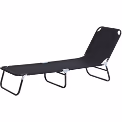 Descrizione: Vuoi portare il comfort in giro con te? Il lettino da giardino Outsunny ti permetterà di prendere il sole in spi ...
