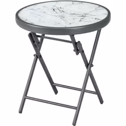 Descrizione: L'elegante tavolino da caffè Outsunny è l'aggiunta perfetta all'arredamento dei tuoi spazi esterni. Questo tavol ...