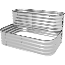 Outsunny - Letto per Orto Rialzato a 2 Livelli con Fondo Aperto 120x90x30cm