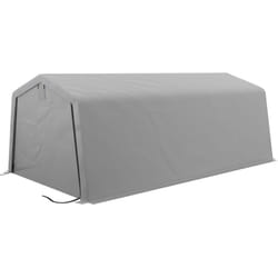 Outsunny - Tendone da Giardino per Feste e Auto in Acciaio e pe Grigio