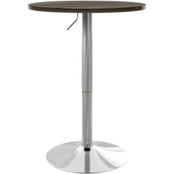 Homcom - Tavolo Alto con Altezza Regolabile, Piano Girevole a 360° e Base Acciaio