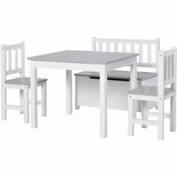 Descrizione: Sorprendi i tuoi bambini e porta nella loro cameretta questo magnifico set 2 in 1 composto da tavolino, 2 sedie ...