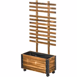 Descrizione: La nostra fioriera con traliccio Outsunny dal design rialzato ti permette di avere una struttura pratica e grade ...