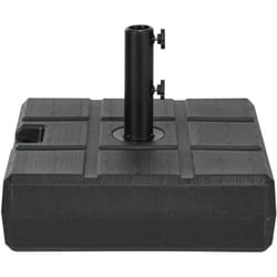 Base per Ombrellone in hdpe e Acciaio Nero con Maniglie e Beccuccio - Outsunny