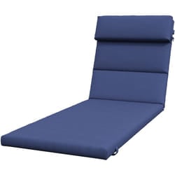 Cuscino per Lettino Prendisole in Tessuto con Lacci Blu Scuro - Outsunny