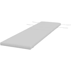 Cuscino per Lettino Prendisole in Tessuto con Lacci Grigio Chiaro - Outsunny