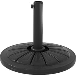 Outsunny - Basamento per Ombrellone Rotondo Ø43cm da 13kg in Cemento Nero