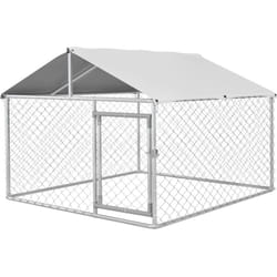 Kennel per Cani Taglia Media con Tettuccio Impermeabile 200x200x150cm - Pawhut