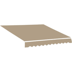 Telo di Ricambio per Tenda a Bracci in Poliestere da 4x2.5m Beige - Outsunny