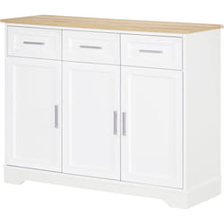 Mobile da Cucina e Soggiorno in Truciolato e mdf con 3 Cassetti e 3 Ante - Homcom