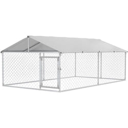 Kennel per Cani Grandi fino 30kg da Esterno con Tetto Anti-UV 4x2.3x1.5m - Pawhut