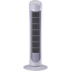 Homcom - Ventilatore a Colonna Oscillante da 45W a 3 Velocità in abs Bianco