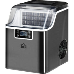 Macchina Ghiaccio 24 Cubetti in 14-18 Minuti con Sistema Autopulente Nero - Homcom