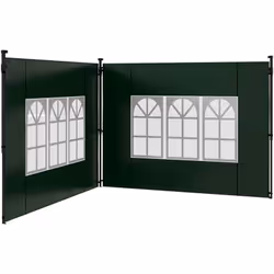 Descrizione: Progettate per adattarsi alla maggior parte dei gazebo 3x3m o gazebo 3x6 m, queste pareti per gazebo Outsunny of ...