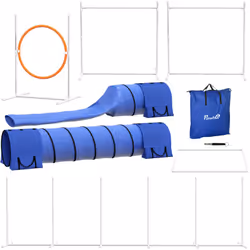 Descrizione: Allena il tuo animale domestico all'aperto con il nostro set agility dog PawHut da 7 pezzi. Questo kit di 7 pezz ...