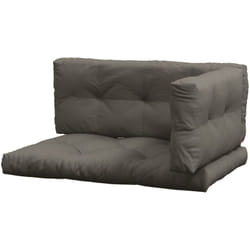 Set 3 Cuscini Esterni in Poliestere per Divani e Pallet Grigio - Outsunny