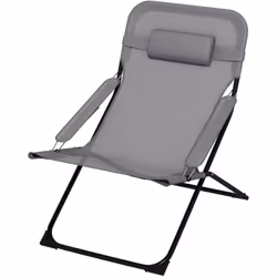Descrizione: Trova il relax ovunque con questa sedia reclinabile Outsunny da utilizzare in giardino o nella natura. Grazie al ...