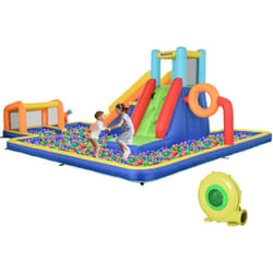 Outsunny - Gioco Gonfiabile per Bambini 3-8 Anni Multicolore