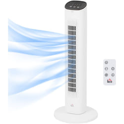 Homcom - Ventilatore a Colonna 3 Velocità con Telecomando, Timer e Oscillazione