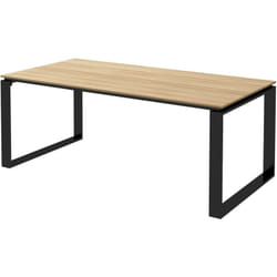 Outsunny - Tavolo da Giardino in Alluminio a Doghe per 6-8 Persone 180x90x74cm
