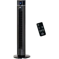 Homcom - Ventilatore da Terra 60W in abs con 3 Velocità e 3 Modalità Nero