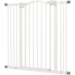 PawHut Cancelletto per Cani Estensibile e Regolabile 74-100 cm Alto 94 cm Bianco