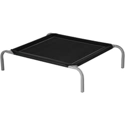 Brandina per Cani Rialzata e Portatile Nero Argento - Pawhut