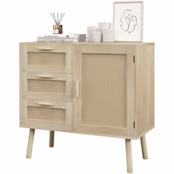 Descrizione: Di' addio al disordine: con questo mobile multiuso HOMCOM in stile boho organizzi ogni tuo spazio senza rinuncia ...