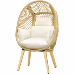 Descrizione: Scopri il fascino della sedia da giardino Outsunny a forma di uovo, dove lo stile incontra il comfort per esalta ...
