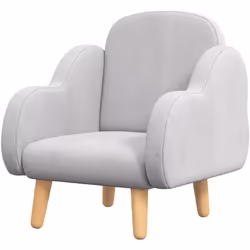 Descrizione: La poltroncina per bambini con braccioli arrotondati a forma di nuvola ZONEKIZ offre un design giocoso e sicuro, ...