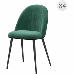 Descrizione: Immergiti nel comfort del nostro set di sedie da pranzo HOMCOM, un quartetto di eleganza per ogni casa. Avvolte  ...