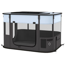 Pawhut - Recinto per Cani e Gatti con 7 Finestre e 3 Porte 84x64x53 cm