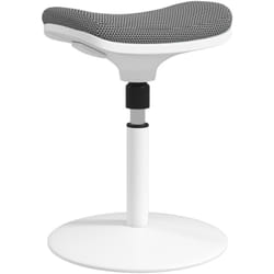 Homcom - Sgabello Moderno ad Altezza Regolabile con Inclinazione a 5° Grigio
