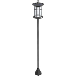 Outsunny - Lampione da Giardino Solare Alto 184cm con Luce led e Grado IP44 Nero