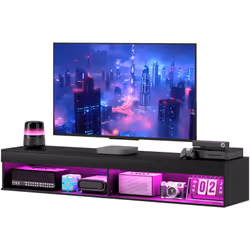 Descrizione: Scopri il moderno e pratico mobile TV sospeso con ripiano e luci di HOMCOM. Rendi la tua zona di intrattenimento ...