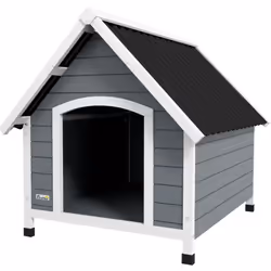 Descrizione: Trasforma il tuo giardino in un rifugio accogliente per il tuo pet con la cuccia per cani PawHut. Dotata di un e ...