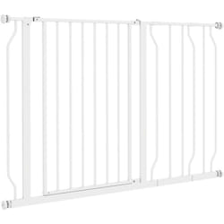 Pawhut - Cancelletto di Sicurezza per Cani in Acciaio e abs Estensibile 75-115cm