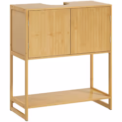 Descrizione: Trasforma il tuo bagno con il mobile sottolavabo HOMCOM. Questo pratico mobile bagno è dotato di un ripiano rego ...
