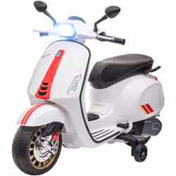 Descrizione: Rendi ogni viaggio indimenticabile con la moto elettrica AIYAPLAY da 12V con licenza ufficiale Vespa! È sufficie ...
