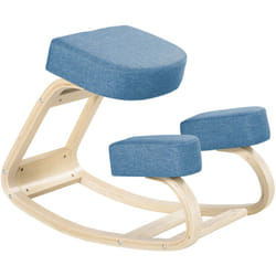 Sedia Inginocchiatoio Design Ergonomico con Cuscino Imbottito Blu - Vinsetto